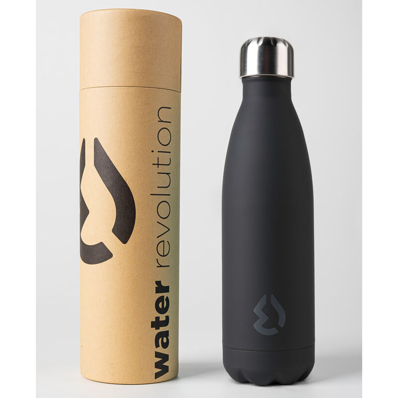 Présentation de la gourde Water Revolution Black 500ml avec ses caractéristiques techniques