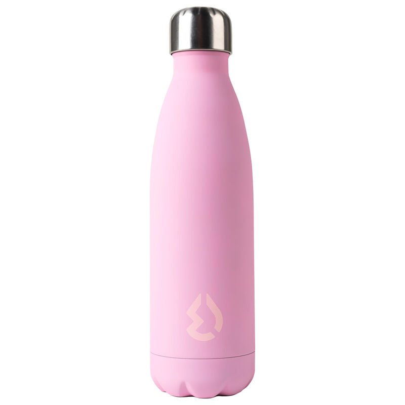 Détail de la double paroi isolante de la gourde rose WATER REVOLUTION, montrant sa capacité thermique
