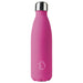 Gros plan sur le bouchon étanche de la bouteille Water Revolution en acier inoxydable fuchsia