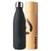 Gourde Water Revolution Black 500ml en acier inoxydable avec design élégant noir mat