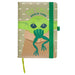 Cahier A5 The Mandalorian Yoda Child en simili cuir avec couverture détaillée