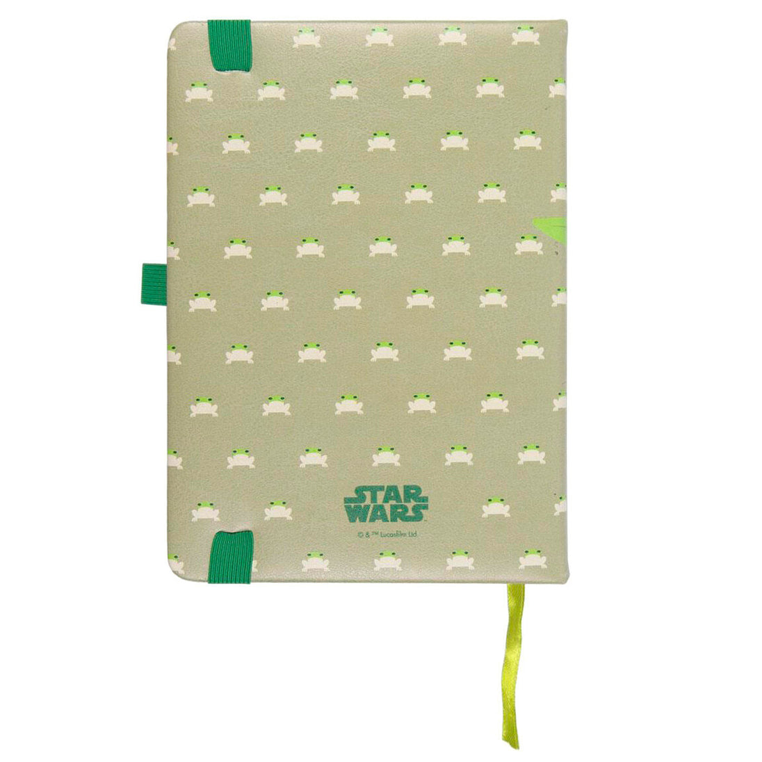 Vue rapprochée de la texture simili cuir du cahier Star Wars CERDÁ
