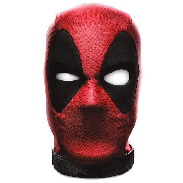 Vue de face du buste interactif Deadpool Marvel Legends avec expression animée