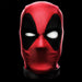 Photo du buste Deadpool avec éclairage mettant en valeur les textures réalistes