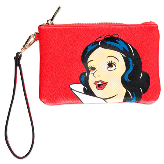 Vue en plongée de la trousse Blanche-Neige Disney DIFUZED montrant les dimensions compactes et le motif détaillé