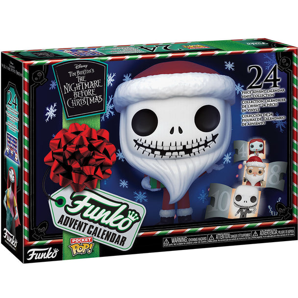 Calendrier de l'Avent Funko Disney Nightmare Before Christmas avec 24 fenêtres et illustrations colorées des personnages