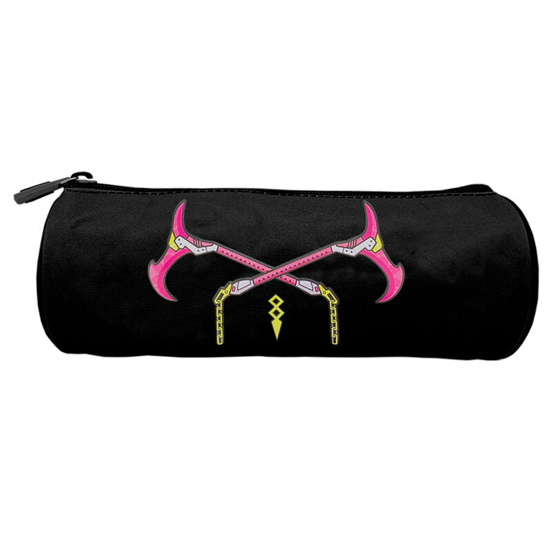 Détail de la fermeture éclair et texture en polyester de la trousse Fortnite Max Drift de la marque TOYBAGS.