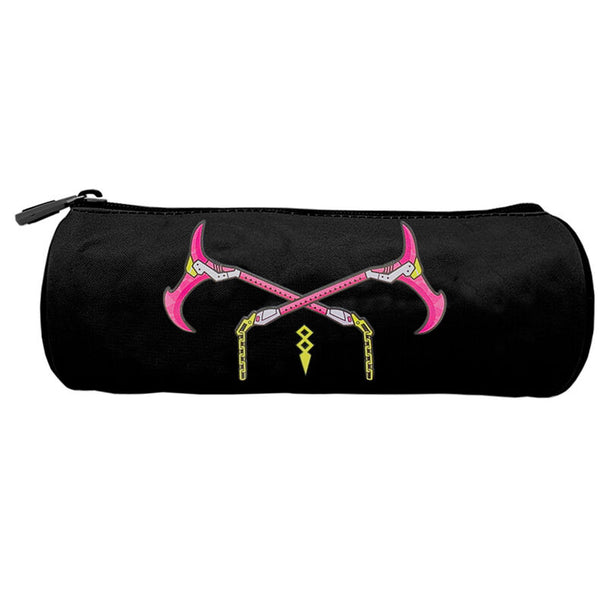 Détail de la fermeture éclair et texture en polyester de la trousse Fortnite Max Drift de la marque TOYBAGS.
