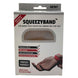 Bracelet distributeur de gel désinfectant transparent SQUEEZYBAND porté au poignet d'un adulte