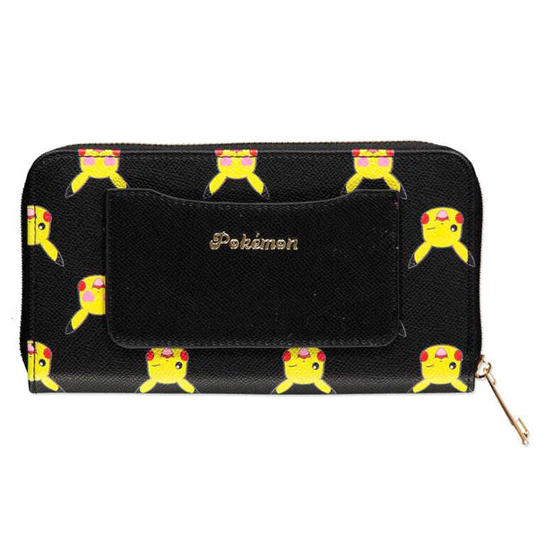 Portefeuille Pokémon Pikachu DIFUZED vue de face avec design jaune vif et motif Pikachu