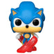 Figurine Funko POP Sonic 30th Anniversary de 9 cm montrant Sonic en pleine course, emballée dans sa boîte vitrine transparente.