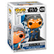 Vue rapprochée de la figurine Funko POP Ahsoka avec détails précis sur le visage et la tenue inspirée de Clone Wars
