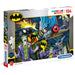Image du puzzle DC Comics Batman 104 pièces de CLEMENTONI montrant la boîte colorée avec logo Batman