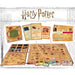 Cartes de personnages et cartes d'aventure du jeu Harry Potter en espagnol, détaillant les actions et pouvoirs des héros.