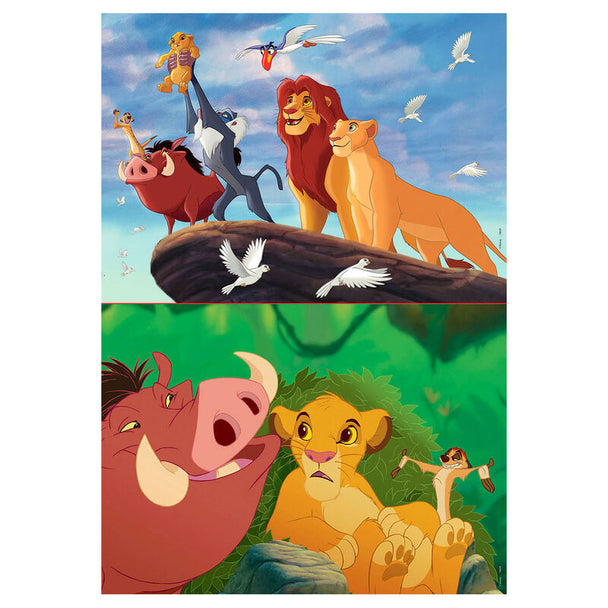 Puzzle Disney Le Roi Lion avec Simba et ses amis en couleurs vives, 48 pièces, format 28x20 cm