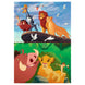 Puzzle Disney Le Roi Lion avec Simba et ses amis en couleurs vives, 48 pièces, format 28x20 cm