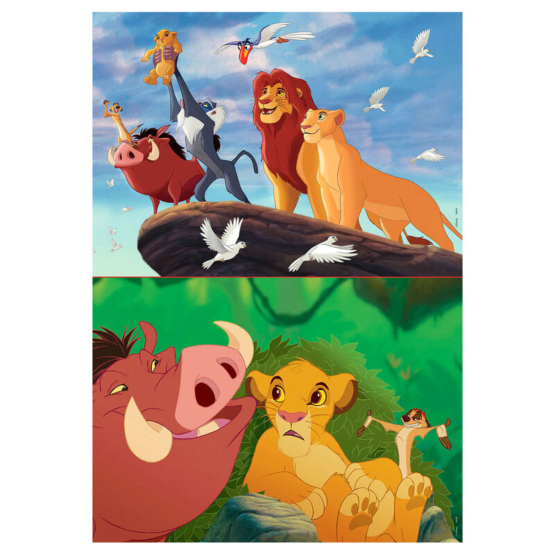 Puzzle Disney Le Roi Lion avec Simba et ses amis en couleurs vives, 48 pièces, format 28x20 cm