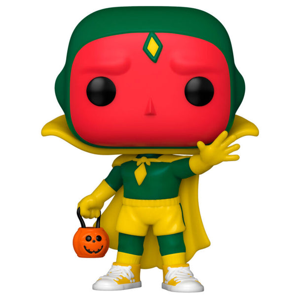 Figurine Funko POP Vision de Marvel WandaVision en vinyle de 9 cm avec boîte vitrine Halloween