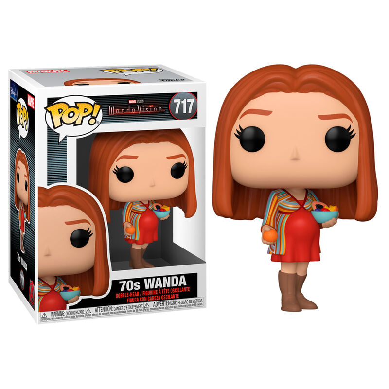 Packaging fenêtre cadeau de la figurine Funko POP WandaVision Wanda 70s Marvel