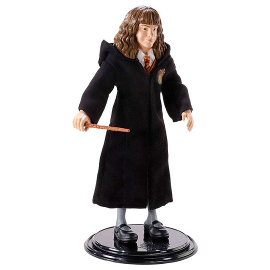 Figurine malleable Hermione Harry Potter de la NOBLE COLLECTION en position flexible détaillée