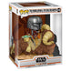 Vue latérale de la figurine Funko POP Star Wars The Mandalorian avec Bantha et l'Enfant