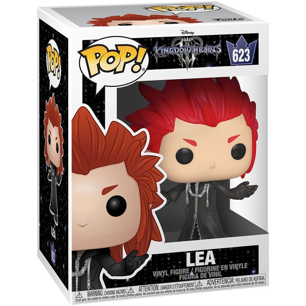 Zoom sur les détails de la figurine Funko POP Lea avec ses couleurs vives et son design fidèle au personnage de Kingdom Hearts 3