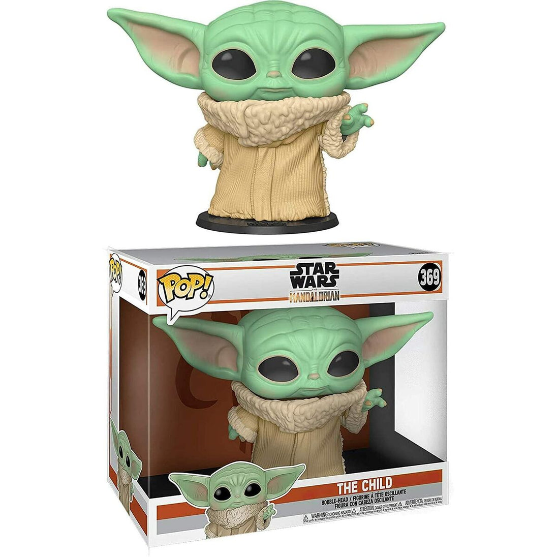 Présentation complète de la figurine POP FUNKO Star Wars Mandalorian Yoda The Child avec boîte