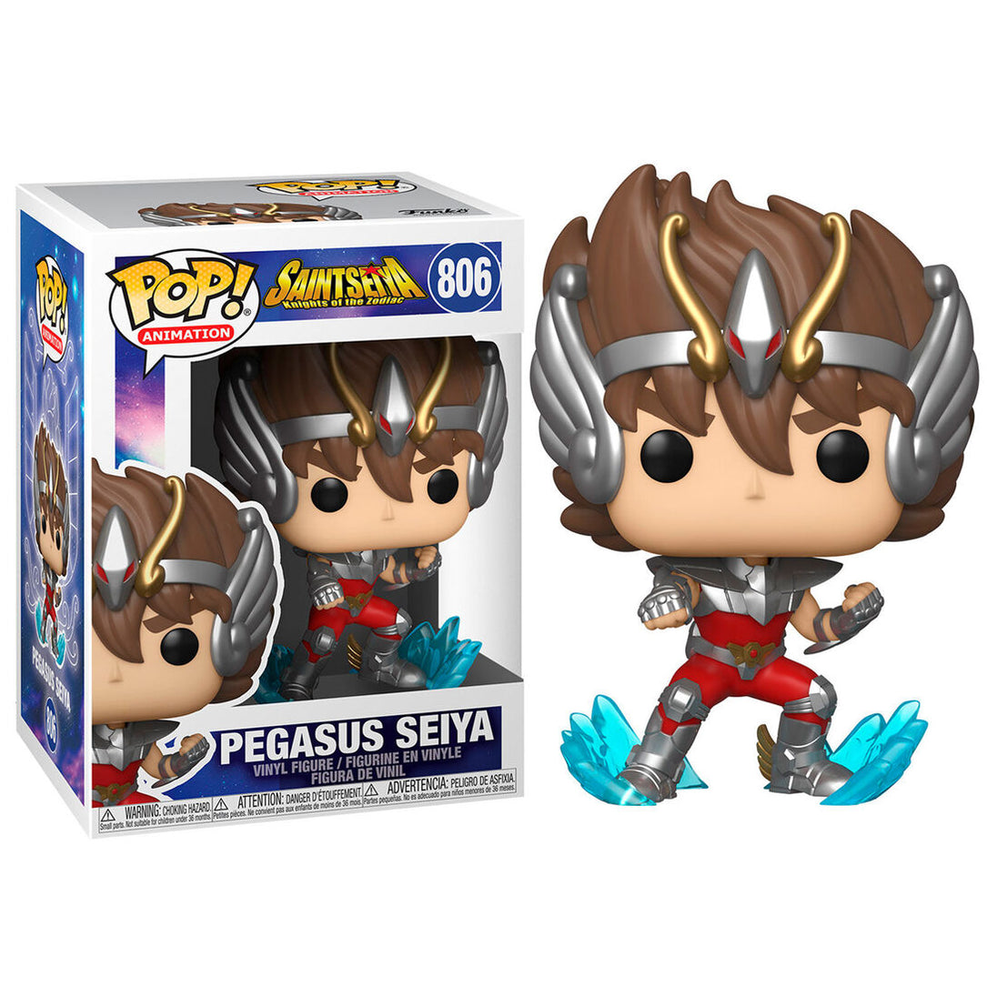 Packaging original Funko POP de Pegasus Seiya Saint Seiya avec fenêtre transparente pour collectionneurs