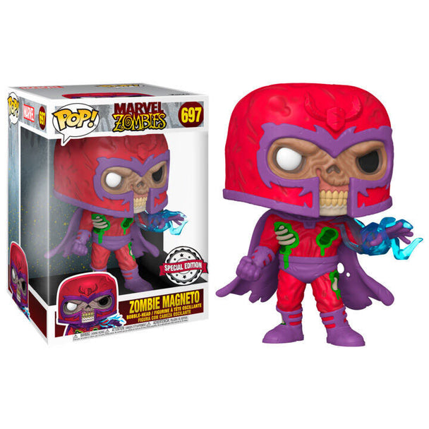 Figurine Funko POP Magneto Marvel Zombies exclusive de 25cm dans sa boîte vitrine