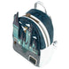 Photo du sac à dos Loungefly Harry Potter montrant la fermeture éclair et les poches latérales pratiques