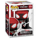 Packaging officiel Funko POP montrant la figurine Spiderman Miles Morales hiver sur fond Marvel