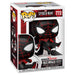 Gros plan sur la figurine Funko POP Spiderman Miles Morales, mettant en valeur les détails du costume Tech.