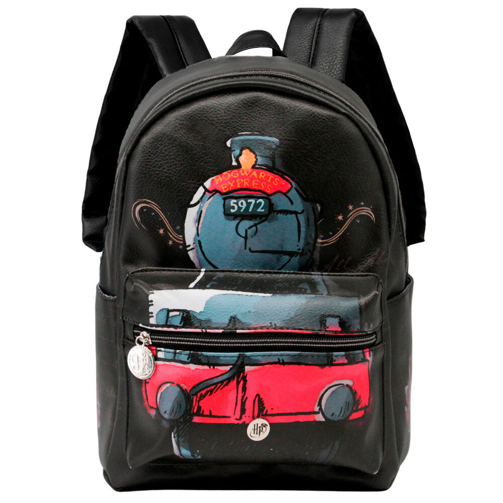 Intérieur du sac à dos Hogwarts Express avec espace de rangement et finition soignée