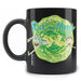 Mug Rick and Morty en céramique blanche avec logo coloré de la série, vue de face