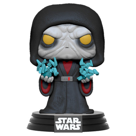 Figurine Funko POP Palpatine de 9 cm issue de Star Wars The Rise of Skywalker dans sa boîte vitrine transparente