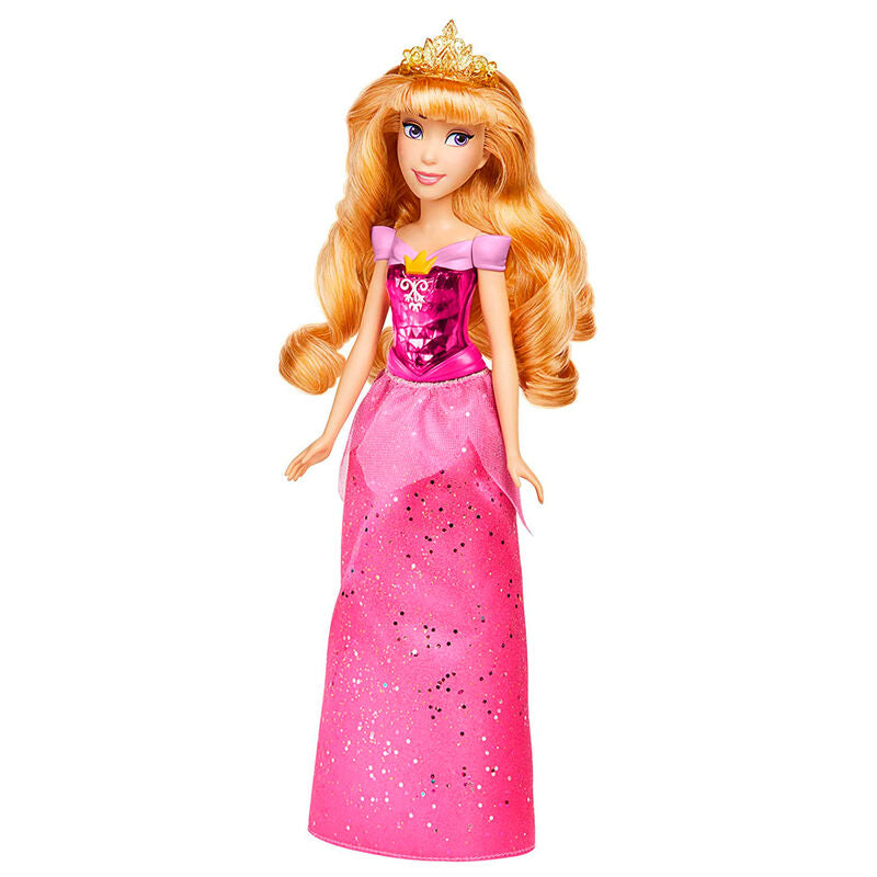 Accessoires et détails soignés de la tenue royale de la poupée Disney Aurora