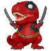 Vue de profil de la figurine Funko POP Deadpool Dinopool 9 cm avec détails colorés et costume unique
