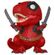 Vue de profil de la figurine Funko POP Deadpool Dinopool 9 cm avec détails colorés et costume unique