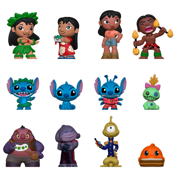 Photo de la figurine mini mystère FUNKO Lilo en tenue hawaïenne colorée, avec un design détaillé et vibrant