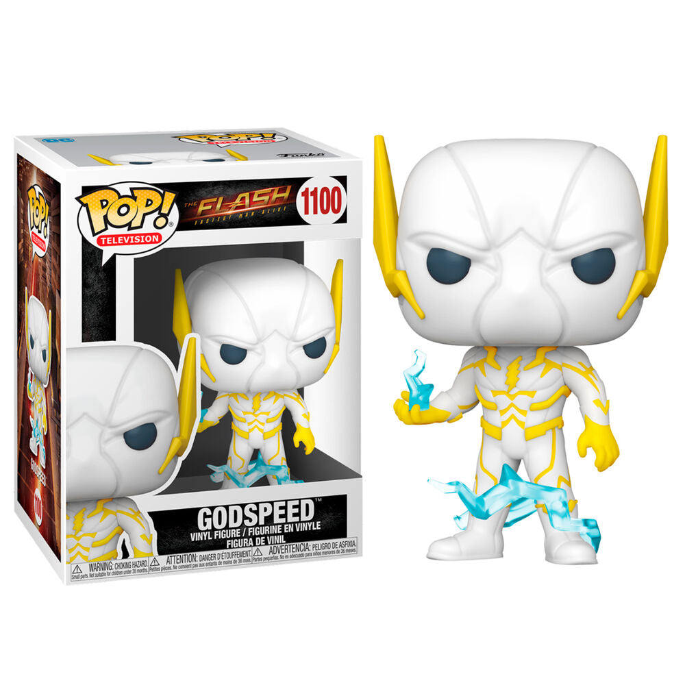 Figurine Funko POP The Flash Godspeed en vinyle de 9 cm avec détails précis