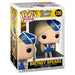 Figurine Funko POP de Britney Spears en tenue de stewardess présentée dans sa boîte vitrine transparente