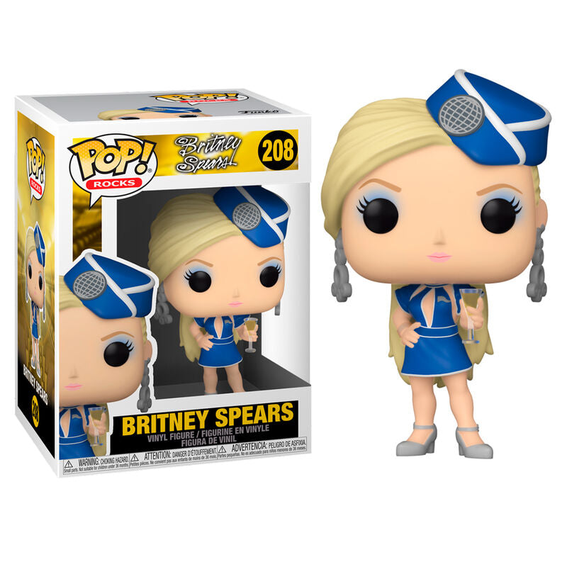 Packaging original de la figurine Funko POP Britney Spears Stewardess avec logo Funko visible