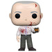 Vue latérale de la figurine Funko POP Creed The Office édition Bloody Chase dans sa boîte