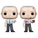Figurine Funko POP Creed de The Office en édition Bloody Chase, vue de face dans sa boîte vitrine