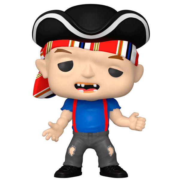 Figurine Funko POP Sloth de The Goonies en vinyle, hauteur 9 cm, vue de face dans sa boîte vitrine transparente
