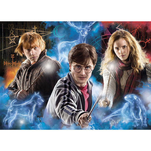 Boîte du puzzle Harry Potter 500 pièces de la marque CLEMENTONI avec illustration colorée