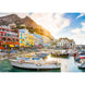 Boîte du puzzle Capri 1500 pièces CLEMENTONI avec illustration colorée de l'île de Capri