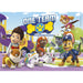 Puzzle Paw Patrol 20 pièces avec les personnages colorés sur fond bleu