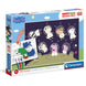 Puzzle assemblé Peppa Pig Happy Color montrant les 60 pièces et les personnages animés