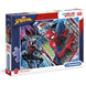 Puzzle assemblé Marvel Spiderman montrant l'image complète de 33,5x23,5 cm avec les 60 pièces bien ajustées